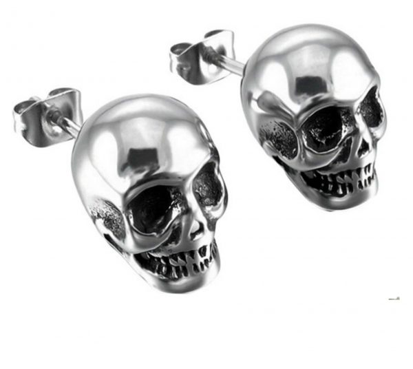 CE26 Small Skull Earrings