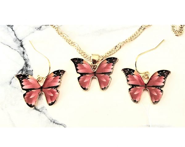 LJCS9 Pink Butterfly Set