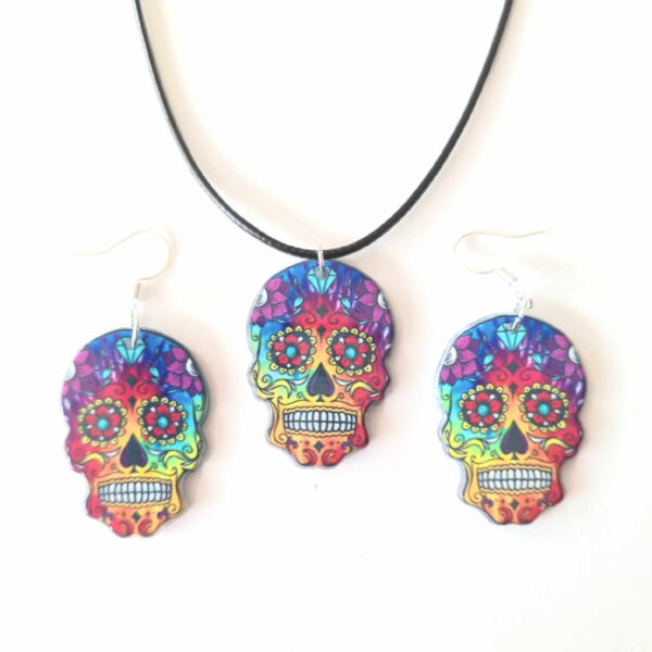 LJGJ56 Multi Coloured Skull Set