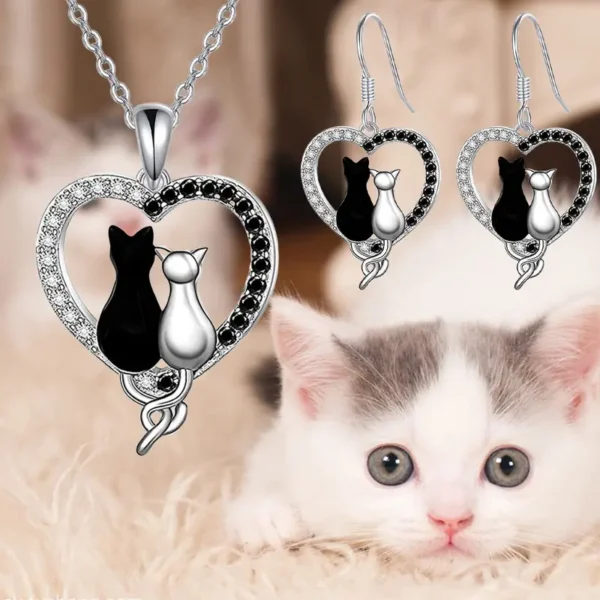 LJCS45 Cat's In Love On Heart Set