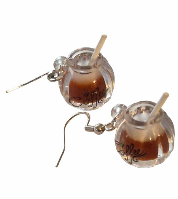 LJCE888 Coffee Mug Earrings - Image 3