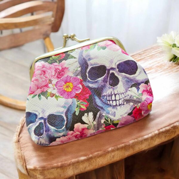 LJGG43 Pink Skull Purse