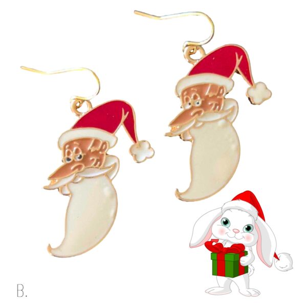 LJCHG54 Santa Earrings - Image 4