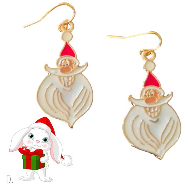 LJCHG54 Santa Earrings - Image 2