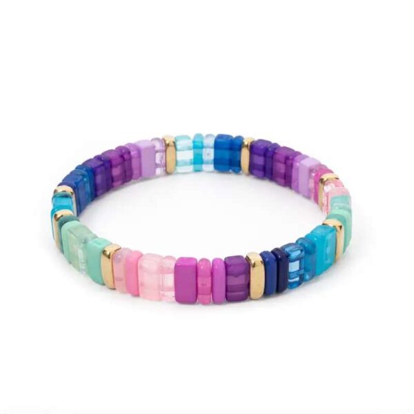 LJCB54 Muti Coloured Stretch Bracelet