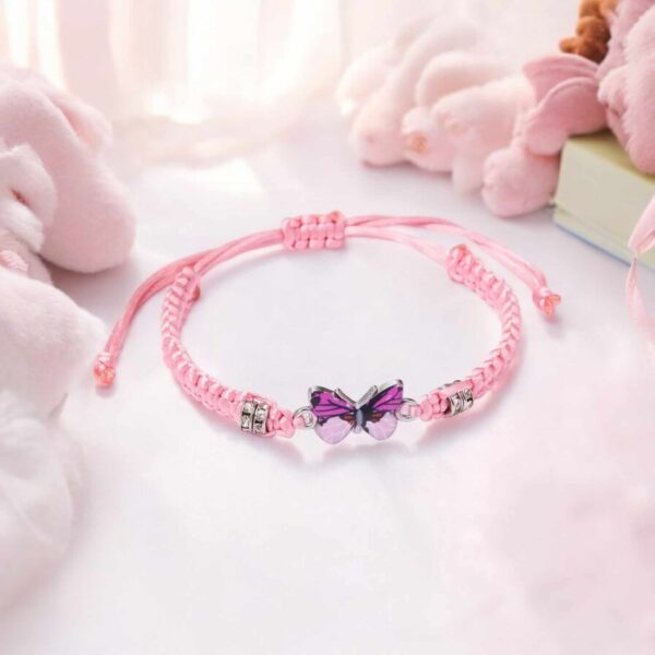 LJCB9 Pink Butterfly Bracelet