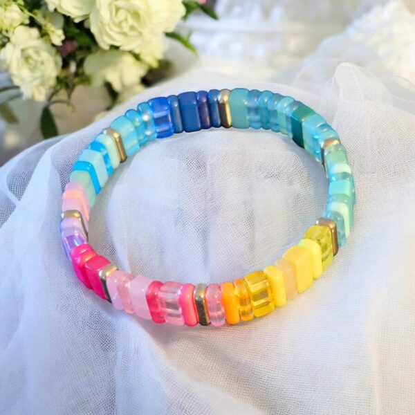 LJCB11 Multi Coloured Stretch Bracelet