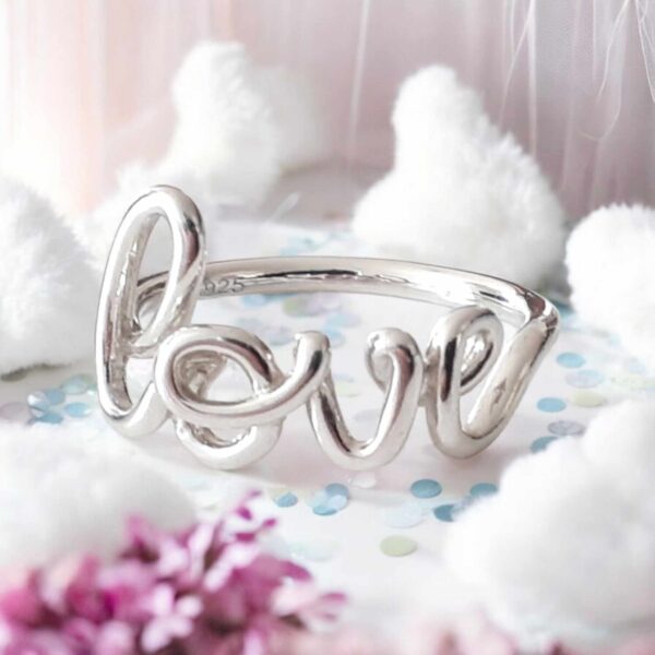 LJSSR91 Sterling Silver LOVE Ring