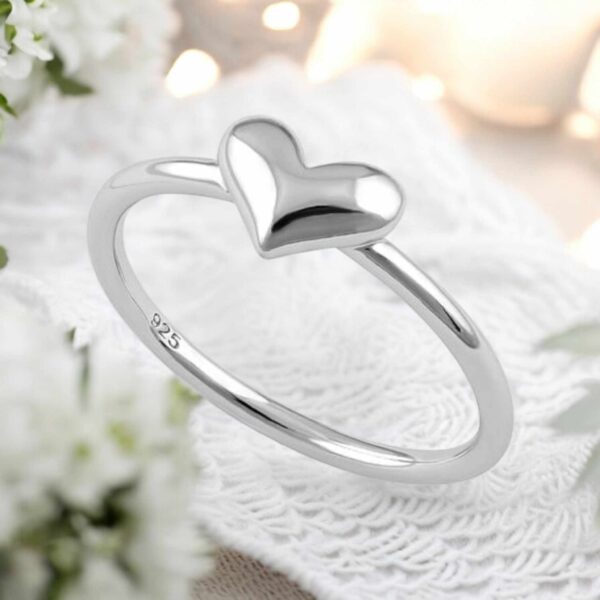 LJSSR456 Sterling Silver Heart Ring