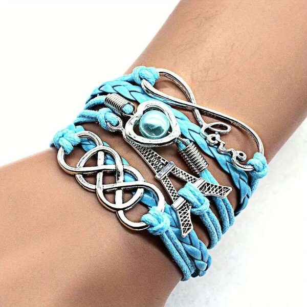 LJCB68 Blue LOVE Bracelet